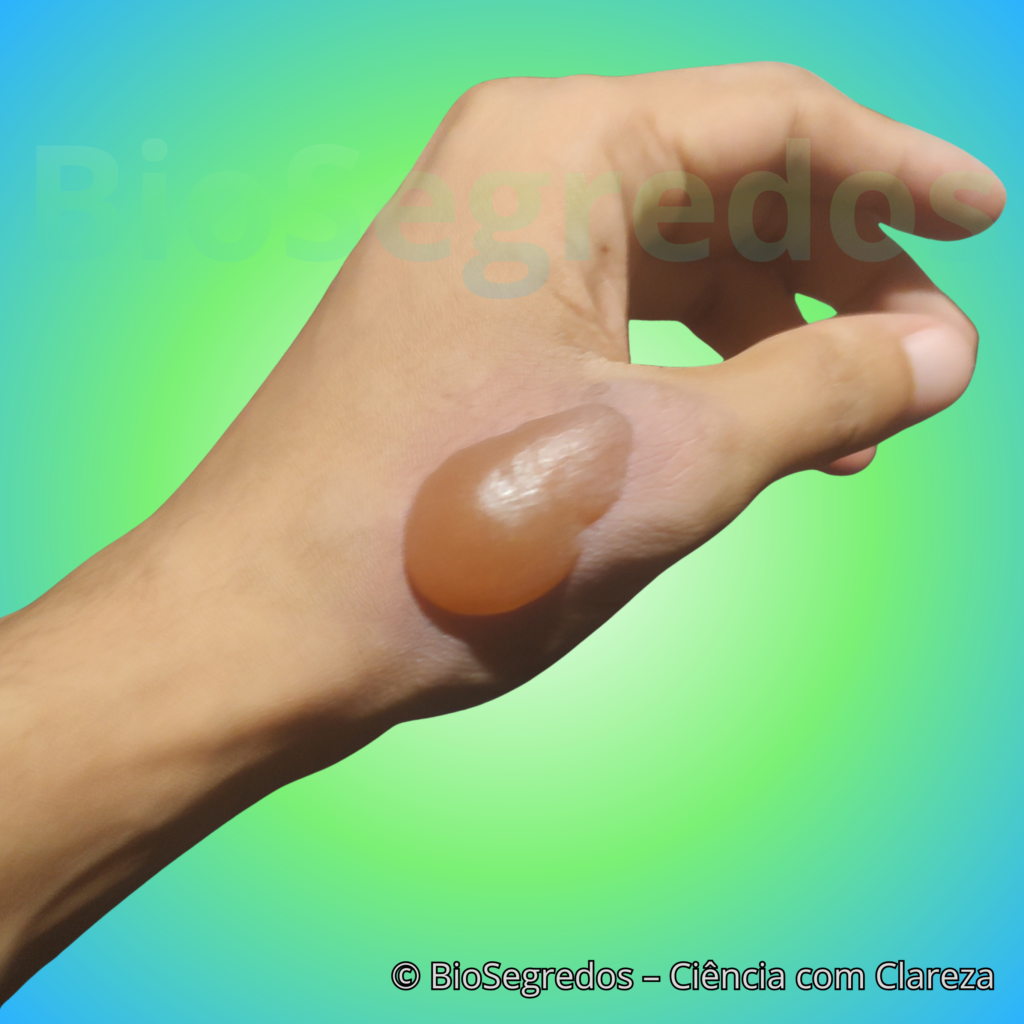 bolha da queimadura de segundo grau em mão real